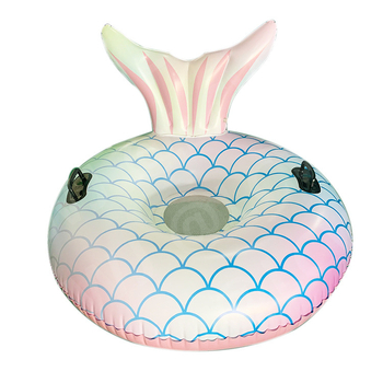 Șezlong gonflabil pentru apă, pentru piscină, cu spate și mâner – LCWJ, PVC ecologic, grosime PVC 0.25 mm, potrivit pentru adulți
