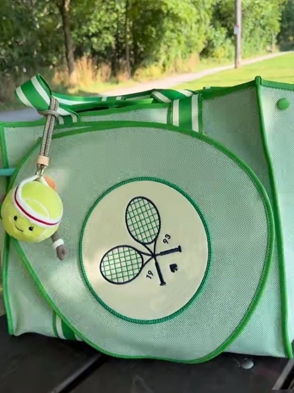 Geantă de umăr pentru rachetă de tenis - Unisex, Design proaspăt anime, Material Oxford, Capacitate sub 20 L, Încape laptop de 8 inci