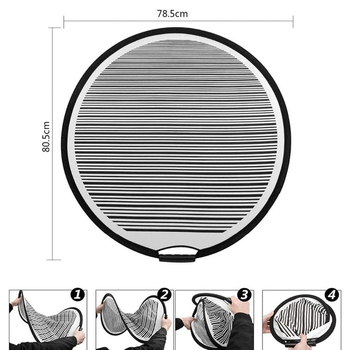 Tavă de fundal cu dungi, pliabilă, pentru fotografia produselor, greutate 0,25 kg, Minrui