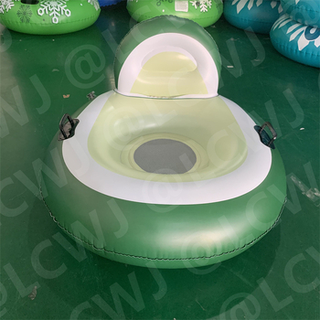 LCWJ Naduvani plivajući otok s ručkom, PVC 0,25 mm, za odrasle