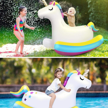 Unicorn gonflabil pentru apă – șezlong pentru copii, Cardinal, PVC ecologic