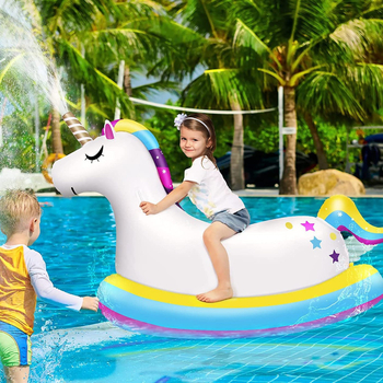 Unicorn gonflabil pentru apă – șezlong pentru copii, Cardinal, PVC ecologic