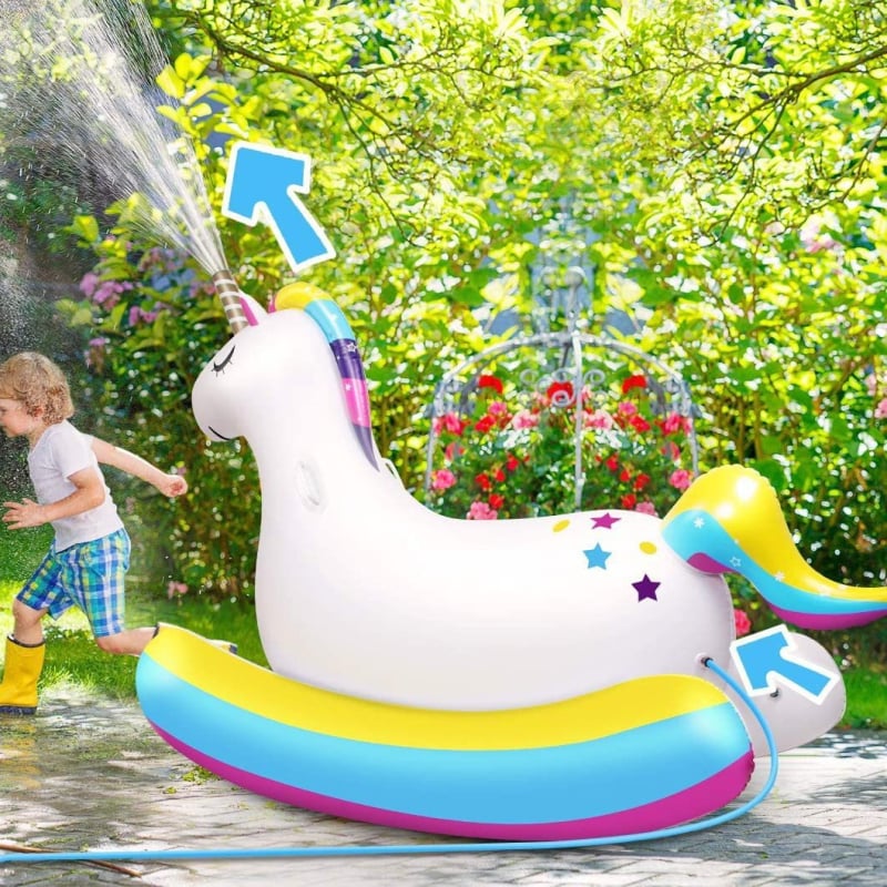 Unicorn gonflabil pentru apă – șezlong pentru copii, Cardinal, PVC ecologic