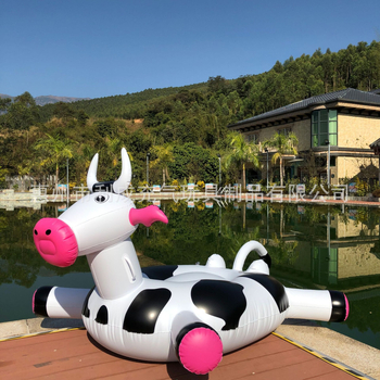 Li Cheng flotabil gonflabil din PVC, în formă de vacă, pentru piscină