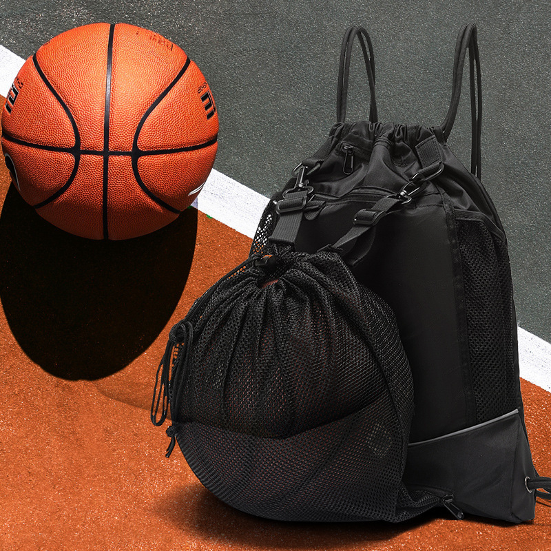 Rucsac sport cu șnur, unisex, din Oxford, spate ergonomic, potrivit pentru baschet, fotbal, tenis și ping-pong