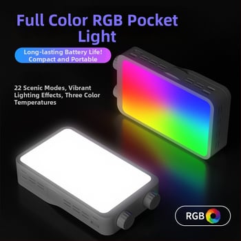 Telefon-fény a selfie- és videófelvételekhez, háromszínű hőmérséklet, kézi üzemmód, alkalmas selfie/videó/szabadban, 10–50W, 7,4V, modell BGD-DY