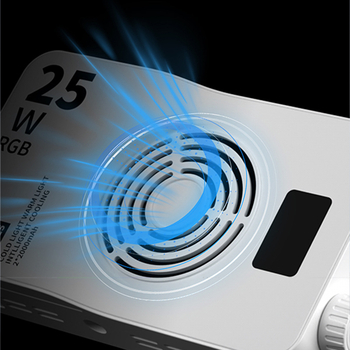 Telefon-fény a selfie- és videófelvételekhez, háromszínű hőmérséklet, kézi üzemmód, alkalmas selfie/videó/szabadban, 10–50W, 7,4V, modell BGD-DY