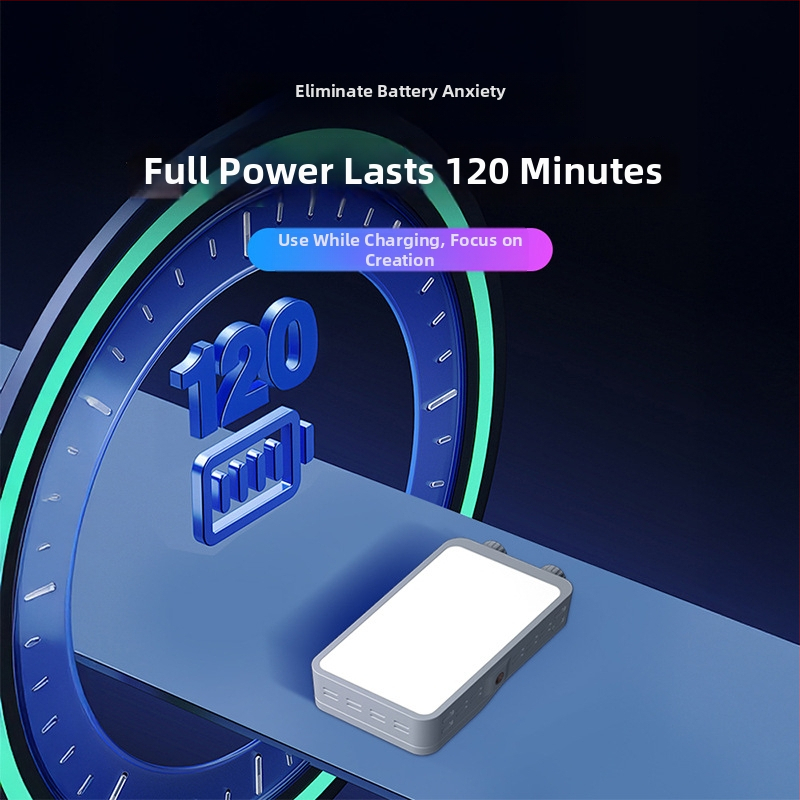 Telefon-fény a selfie- és videófelvételekhez, háromszínű hőmérséklet, kézi üzemmód, alkalmas selfie/videó/szabadban, 10–50W, 7,4V, modell BGD-DY