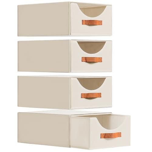 Fehérneműtároló doboz lenvászonból, összecsukható, fedéllel, többször is rakható — Porálló, Nagy kapacitás 21