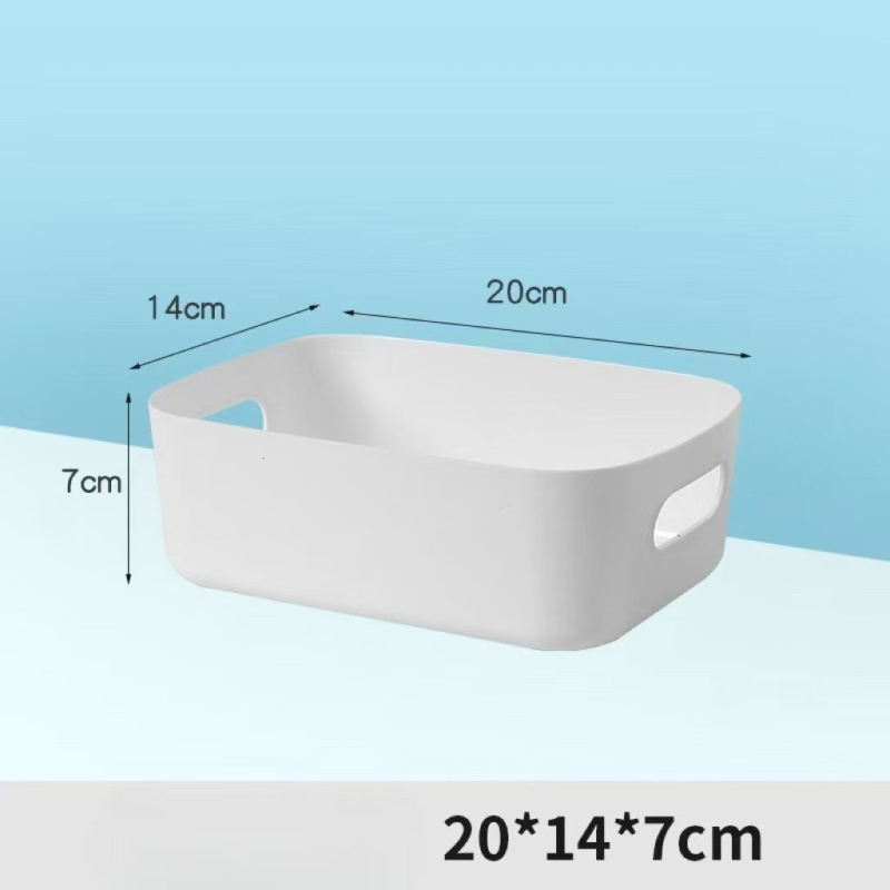 Asztali tároló kozmetikumokhoz és rendezéshez a fiókokban, hosszúkás téglalap alakú műanyag fedél nélküli szervező