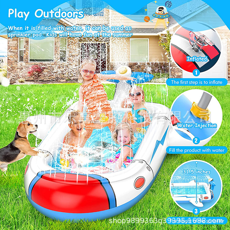 Водна играчка – фонтан, PVC, пръска вода, за деца 4–6 г., марка Enjoy