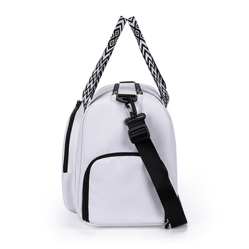 Badminton táska száraz–nedves elkülönítéssel, nylon anyagból, kapacitás kevesebb mint 20 L, lélegző, vízálló