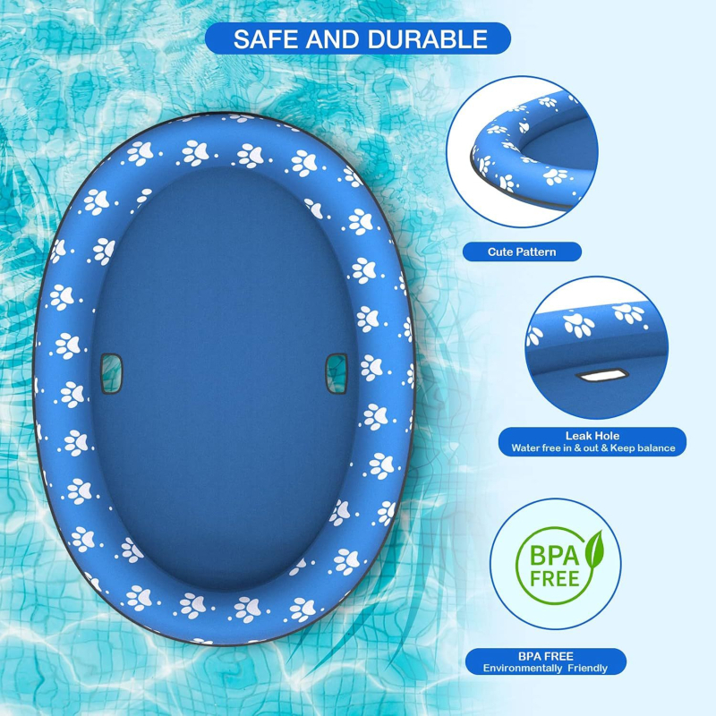 Saltea plutitoare pentru animale de companie din PVC – model XIANLI-88, pentru piscină din curte și distracție în apă, CE certificat