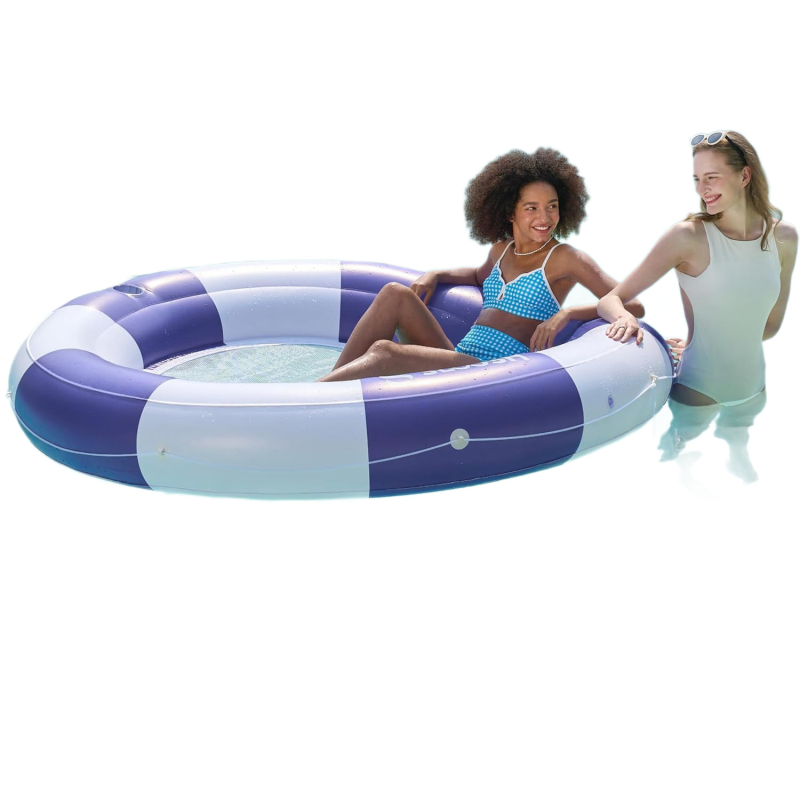 XIANLI PVC kör alakú felfújható medence-lounge – két személyre, Q4 modell