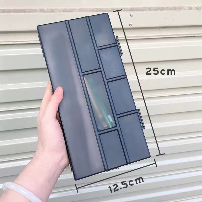 Sminktároló doboz, selyemvirág anyagból, Modell 985, 2 L kapacitás, kozmetikai rendező logónyomással