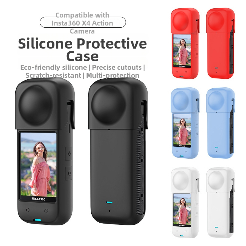 Silikónový ochranný kryt pre Shadow Stone Insta360 X4 – ochrana objektívu a tela proti pádom a prachu (OEM spracovanie)