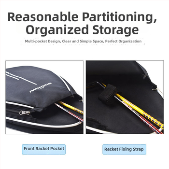 Torba za badminton i ruksak, unisex, za odrasle