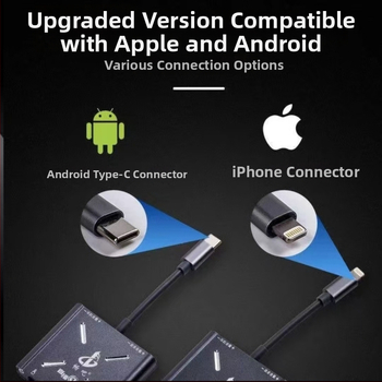 Convertor de card audio pentru live streaming, versiune 3D; Brand Have Fun; Model Live Broadcast No.1; Compatibil cu Apple și Android