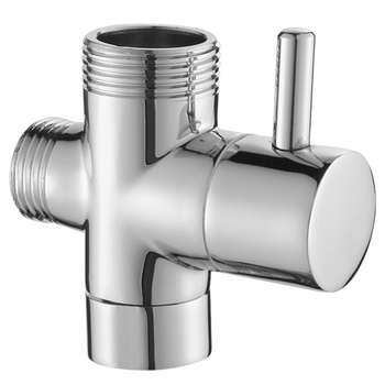 Meďný sprchový rozdeľovač - 1 vstup, 2 výstupy, spojenie 4/6 bodov, vysoký prietok, trojcestný sprchový doplnok