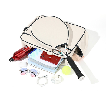 Kanvasz tenis/badminton táska, 2 darabos készlet, nagy kapacitás, koreai stílus