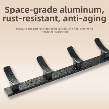 Nástenný vešiak do kúpeľne a chodby, model 955, materiál: space aluminum, povrchová úprava: electroplating, štýl: moderný minimalizmus