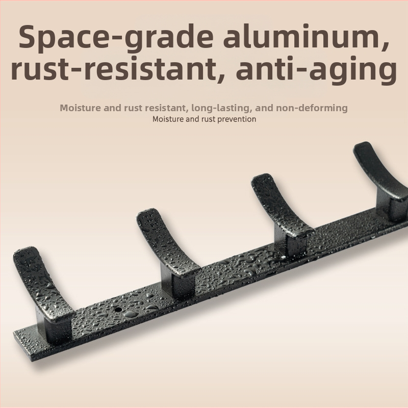 Nástenný vešiak do kúpeľne a chodby, model 955, materiál: space aluminum, povrchová úprava: electroplating, štýl: moderný minimalizmus