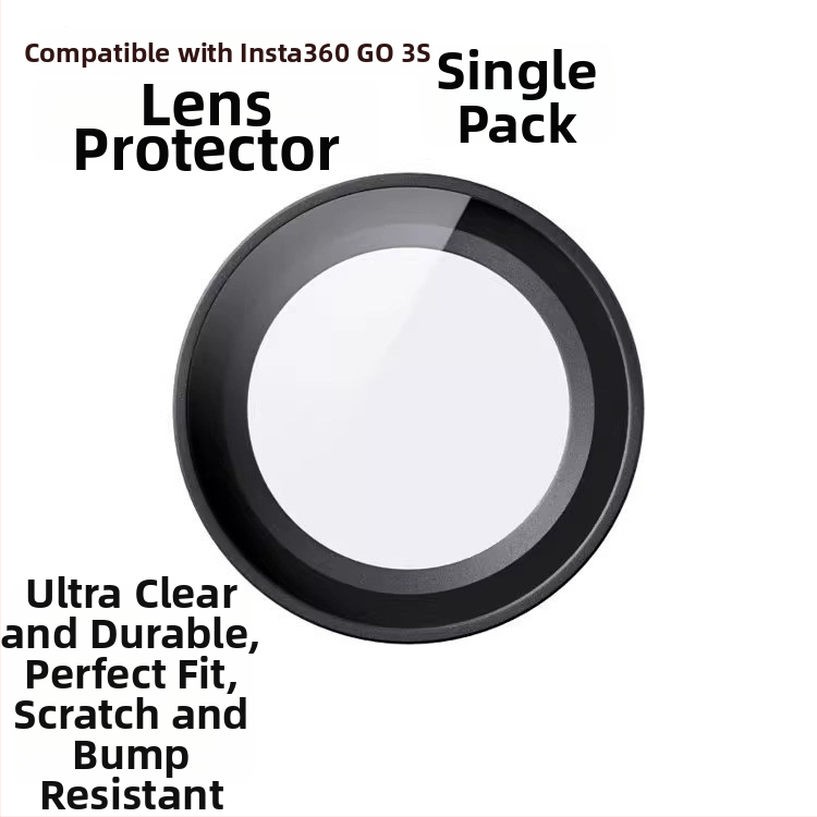 Protecție lentile din sticlă optică pentru Insta360 GO3S/go3 – Compatibil cu Insta360 GO3S/go3, Sticlă optic, Model Insta360 GO3S/go3, Prelucrare OEM, În stoc