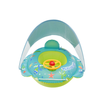 Gyerekeknek szóló felfújható úszógumi cápa alakú — rajzfilmszerű minta, környezetbarát PVC, alkalmas medencéhez és víziparkhoz