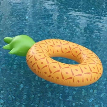 Ananász mintás úszó karika, felfújható PVC 0,25 mm, felnőtteknek