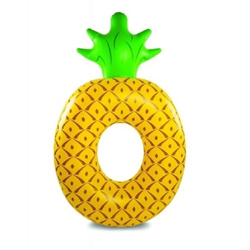Ananász mintás úszó karika, felfújható PVC 0,25 mm, felnőtteknek