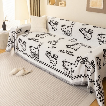 Κάλυμμα καθίσματος από Chenille, INS στυλ, εκτύπωσεις με κινούμενα σχέδια, μονοκομματικό σχέδιο, για όλες τις εποχές