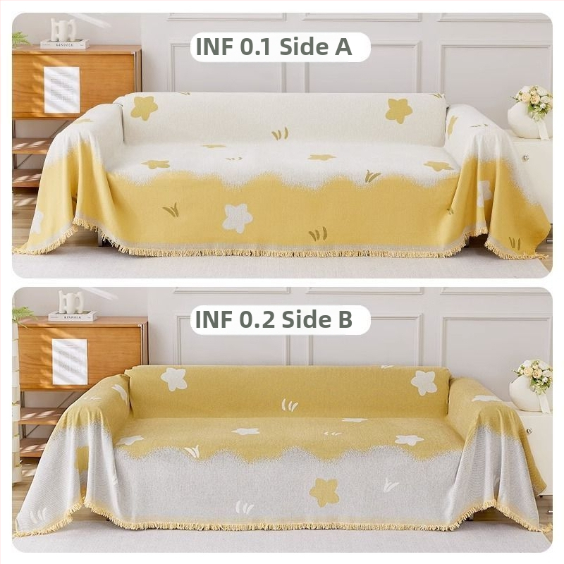 Povlak na sedací vankúš, Chenille, INS štýl, karikatúrny vzor, jednovrstvý dizajn, celoročné použitie