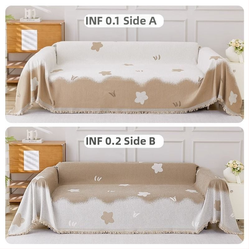 Povlak na sedací vankúš, Chenille, INS štýl, karikatúrny vzor, jednovrstvý dizajn, celoročné použitie