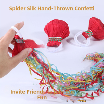 Prostor dekorativni rekvizit s ručno bacanom konfeti trakom i papirnim streamerom, SC936, Dual-color