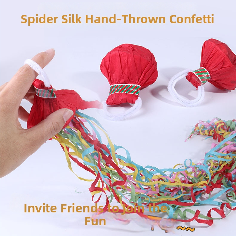 Prostor dekorativni rekvizit s ručno bacanom konfeti trakom i papirnim streamerom, SC936, Dual-color