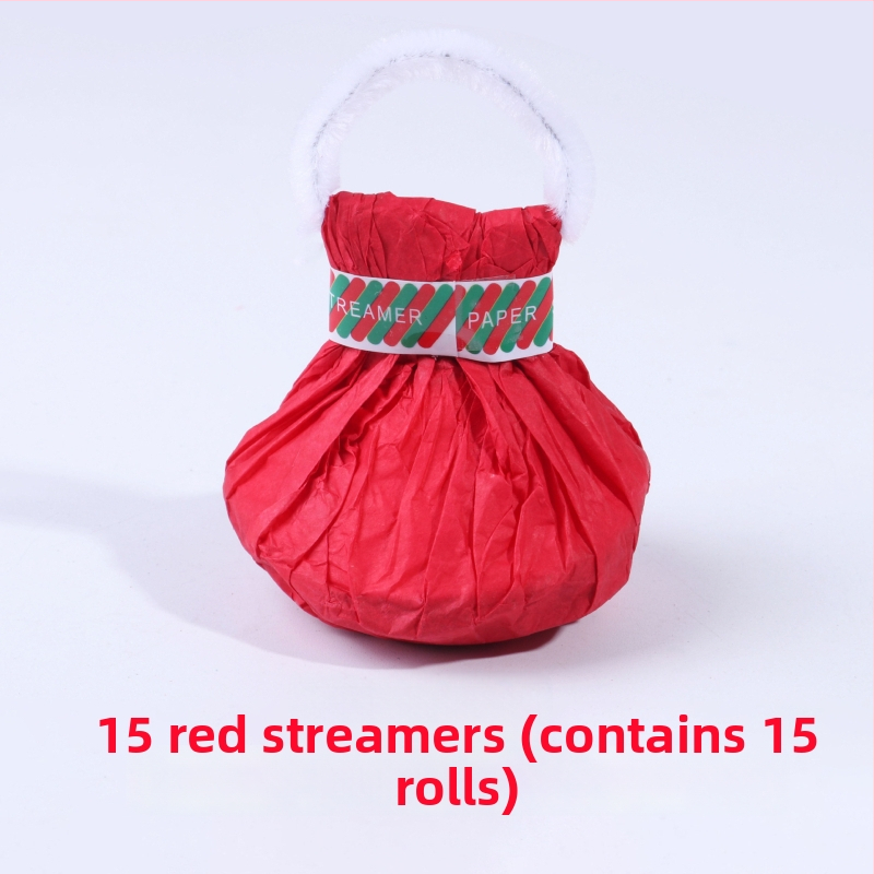 Prostor dekorativni rekvizit s ručno bacanom konfeti trakom i papirnim streamerom, SC936, Dual-color