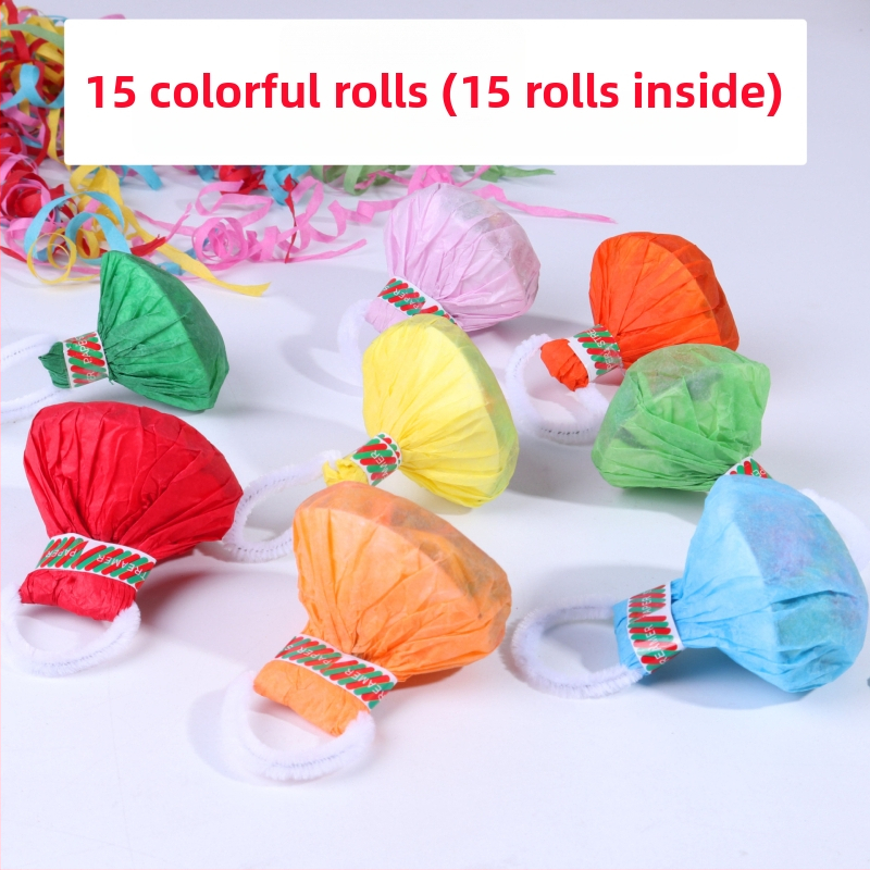 Prostor dekorativni rekvizit s ručno bacanom konfeti trakom i papirnim streamerom, SC936, Dual-color