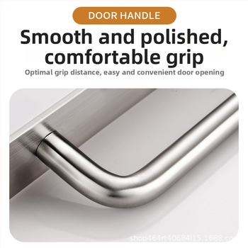 Ručka za klizna vrata od nehrđajućeg čelika, polirani završetak, model G004, pogodna za ormariće, ladice i klizna vrata, moderan jednostavan stil