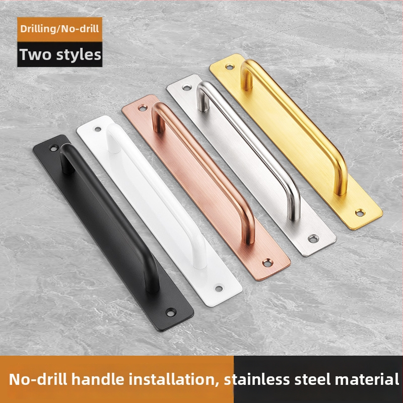 Ručka za klizna vrata od nehrđajućeg čelika, polirani završetak, model G004, pogodna za ormariće, ladice i klizna vrata, moderan jednostavan stil