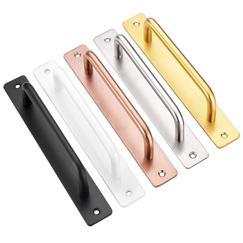 Ručka za klizna vrata od nehrđajućeg čelika, polirani završetak, model G004, pogodna za ormariće, ladice i klizna vrata, moderan jednostavan stil