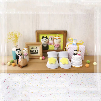 Japán Zakka stílusú miniatűr figurák esküvős jelenethez — anyag: gyanta; csomagolás: egyedi PP zacskó; ajándék esküvőkre, születésnapokra és egyéb alkalmakkor