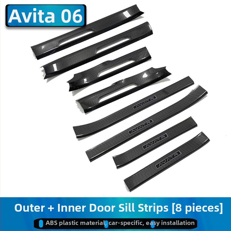 Avita 06/07/12 külső védő- és díszítő készlet: ajtó küszöbök, üdvözlő pedálok, csomagtartó védő. Márka: Just right