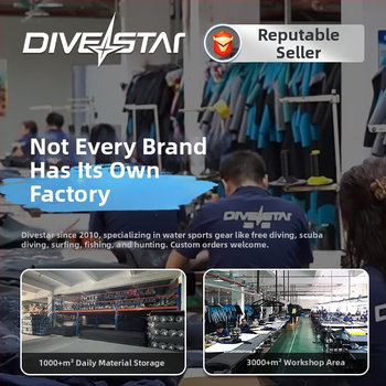 DIVESTAR 3mm ronilački wetsuit set, unisex, split dizajn, kamuflažni neopren za toplinu