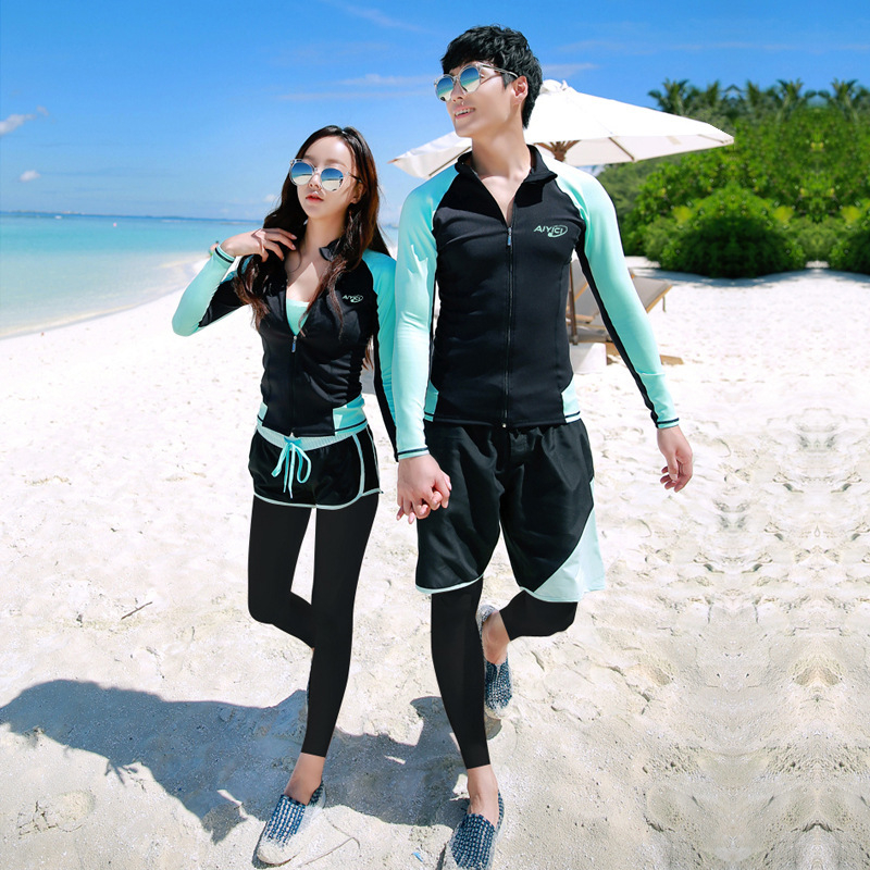 BHJ unisex set za ronjenje i plivanje, sve sezone — gornji dio s dugim rukavima i hlače za snorkeling, prozračan