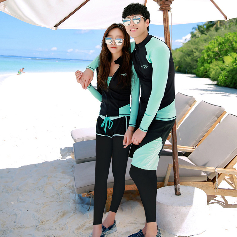 BHJ unisex set za ronjenje i plivanje, sve sezone — gornji dio s dugim rukavima i hlače za snorkeling, prozračan