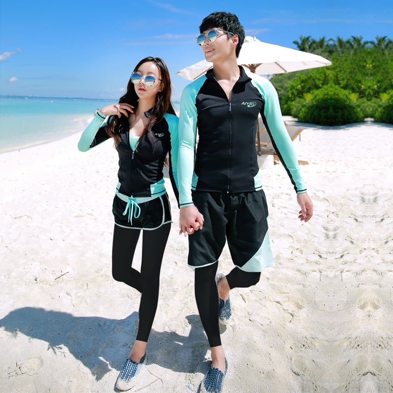 BHJ unisex set za ronjenje i plivanje, sve sezone — gornji dio s dugim rukavima i hlače za snorkeling, prozračan