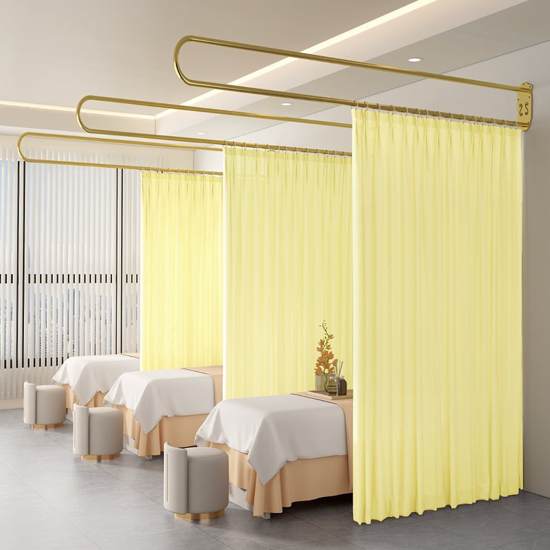 Екранна завеса за преграда – модерен минималистичен стил, едноцветен модел; подходяща за хол, спалня и антре