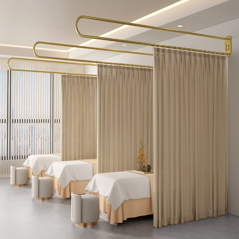 Екранна завеса за преграда – модерен минималистичен стил, едноцветен модел; подходяща за хол, спалня и антре