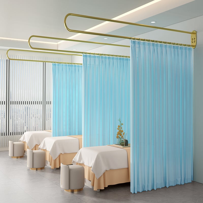 Екранна завеса за преграда – модерен минималистичен стил, едноцветен модел; подходяща за хол, спалня и антре