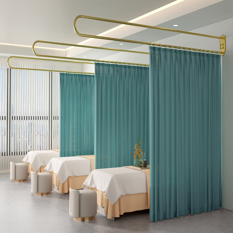 Екранна завеса за преграда – модерен минималистичен стил, едноцветен модел; подходяща за хол, спалня и антре